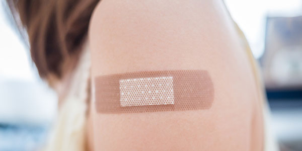 bandage on arm