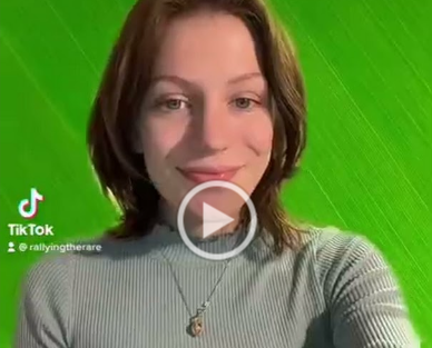 screenshot of a tiktok with a person recording themselves speaking