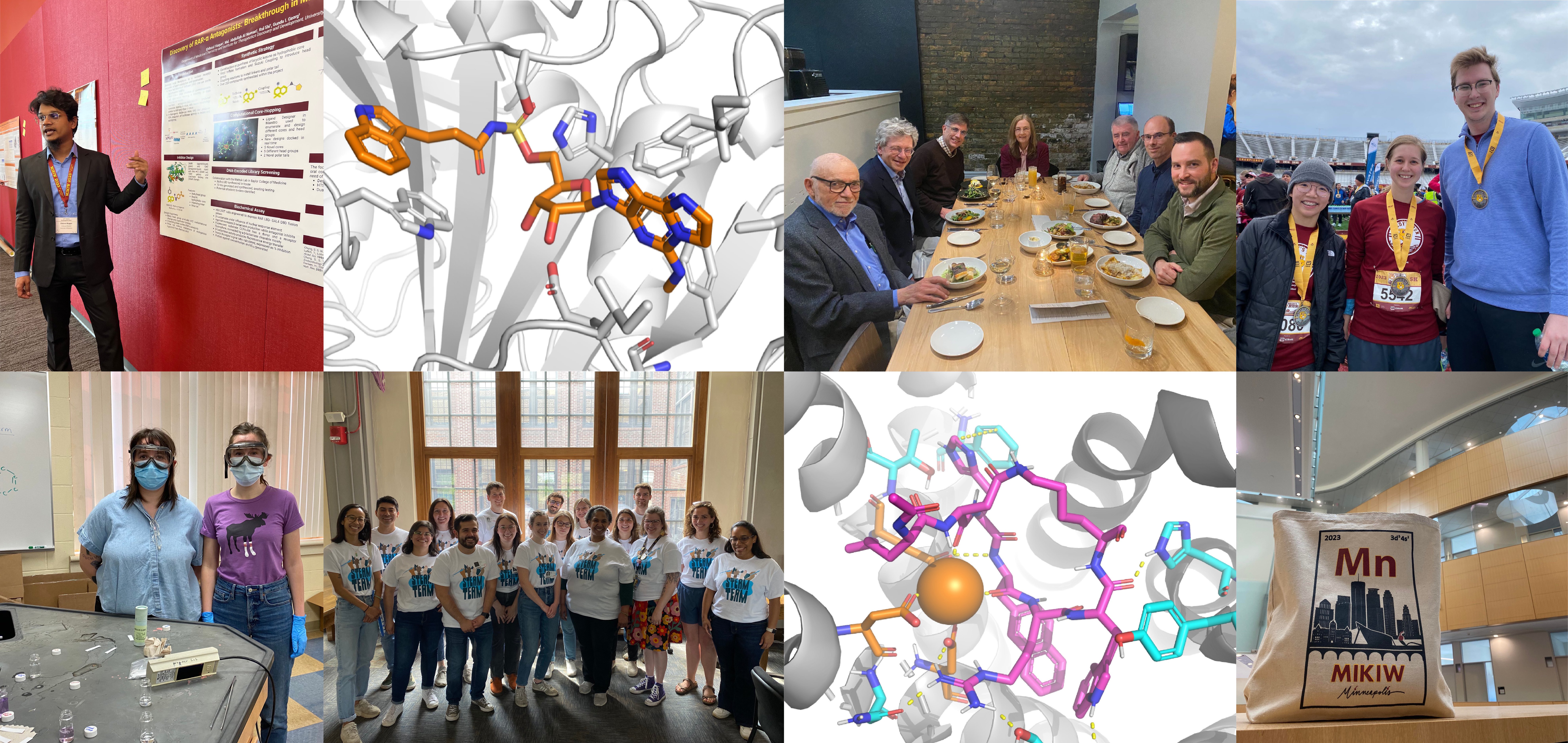 A collage featuring the Medicinal Chemistry Department