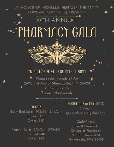 Decorative gala invitation