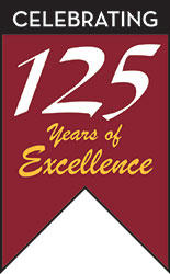 Celebrating 125 Years of Excellence banner