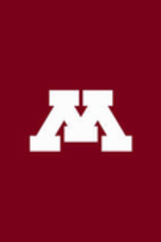 Maroon background with University of Minnesota block M logo